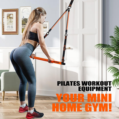 Ultimate Pilates Bar Kit with Resistance Bands - Perfect for Full-Body Workouts at Home or On-the-Go!